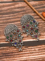 The Ethnic Ecstasy - Oxidised Boho Earrings