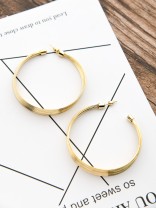 The Layered Oversized Hoops - Golden