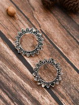The Funky Florals - Oxidised Boho Studs