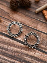 The Funky Florals - Oxidised Boho Studs