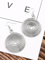 The Shimmery Hypnosis - Silver Elegant Earrings