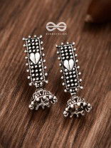 The Bohemian Heart Jhumkis - Tiny Trinket Earrings
