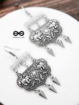 A History Inspired Artwork - Oxidised Boho Earrings
