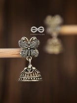 The Little Butterfly Jhumkis - Tiny Trinket Earrings