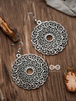 The Mystical Motifs - Oxidised Boho Earrings