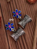 The Little Starry Damroo (Blue) - The Embellished Oxidised Collection