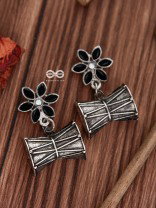 The Little Starry Damroo (Black) - The Embellished Oxidised Collection