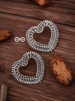 The Little Bohemian Heart - Oxidised Boho Earrings