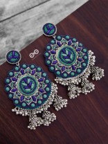 The Stunning Jaw-Droppers (Blue) - Embroidered Oxidised Collection