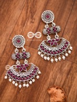 The Bohemian Elegance (Ruby Red) - Embellished Oxidised Collection