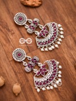 The Bohemian Elegance (Ruby Red) - Embellished Oxidised Collection