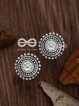 The Little Shimmery Button Studs - Tiny Trinket Earrings