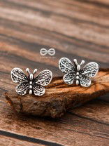 The Beauteous Butterfly Studs - Tiny Trinket Earrings