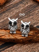 The Little Embellished Owls - Tiny Trinket Earrings