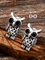The Little Embellished Owls - Tiny Trinket Earrings