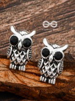 The Little Embellished Owls - Tiny Trinket Earrings