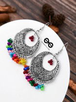 The Nature Motifs (Multicolour) - Oxidised Boho Earrings
