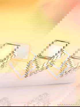 Eccentric Square Earrings