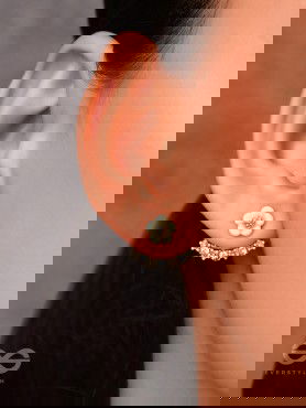 Enamored Anchor CZ Earrings