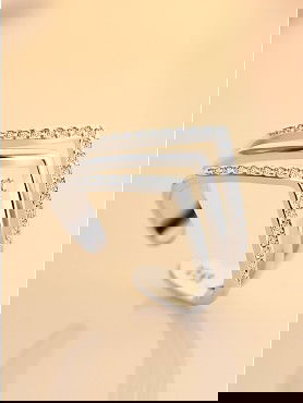 Leslie's Layered CZ Adjustable Ring (Silverette)