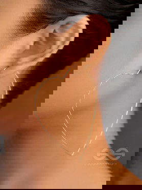 Seeking love from Universe, Oversized Heart Hoops