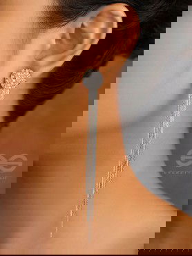 THE CHARM OF A PERFECTIONIST STONE STUDDED DANGLERS- Silver