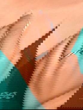 The Sparkling Skyline- Silver Layered Ring