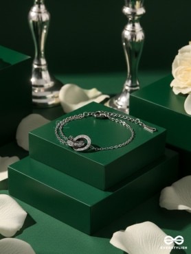 GIORA ITALIA - ORLA CONNECT – STAINLESS STEEL ANTI-TARNISH INTERLOCK SILVER BRACELET