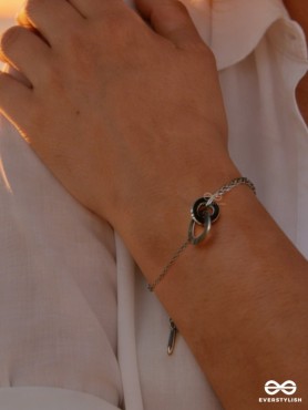 GIORA ITALIA - ORLA CONNECT – STAINLESS STEEL ANTI-TARNISH INTERLOCK SILVER BRACELET