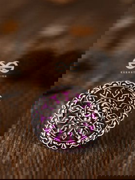 The Intricate Meenakari Adjustable Ring (Pink) - Embellished Oxidised Collection