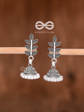 The Little Branch Pearl Jhumki - Tiny Trinket Earrings
