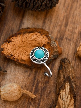 The Elegant Aztecs - Turquoise Boho Nosering