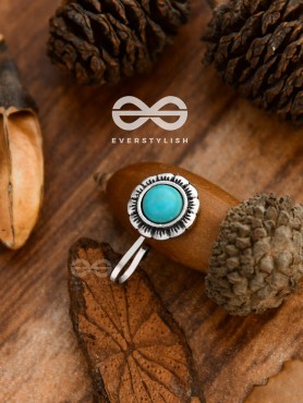 The Delightful Florals - Turquoise Boho Nosering