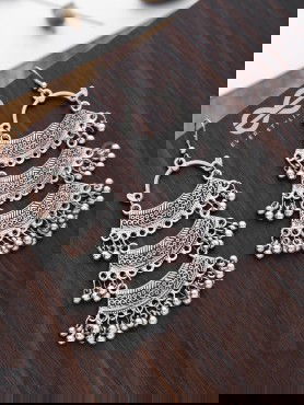The Bohemian Fantasy- Multilayered statement earrings