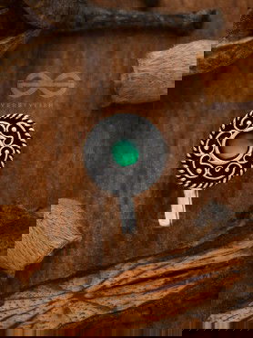 THE ARTSY MOTIFS - NON-PIERCED NOSEPIN (GREEN)