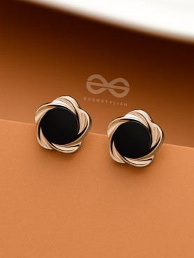 The Little Floral Buttons  - Tiny Trinket Earrings