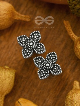 The Floral Celeste Studs- Tiny Trinket Earrings