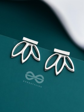 Don't Leaf Me - Silver Ear-Jackets