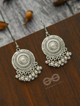 The Artsy Shields - Oxidised Boho Earrings