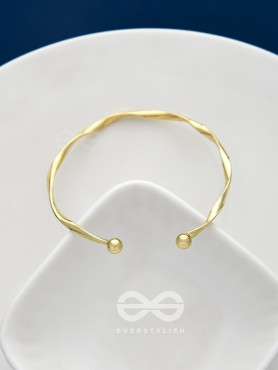 The Golden Crescent- Elegant Golden Bracelet