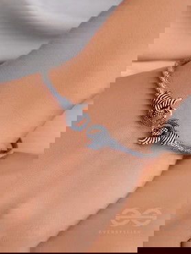 The Black Swan- Oxidised Bangle Bracelet