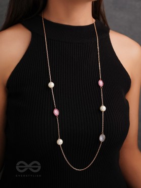 The Cosmic Attraction- Golden Bead Necklace With Anti-Tarnish Coating 