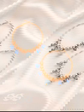 The Sun Shower- Golden Embellished  Earrings