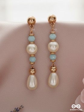 The Ray of Hope- Golden Pearl Earrings