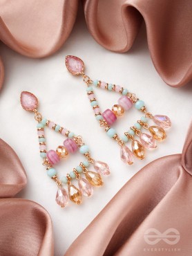 The Temple of Heaven- Golden Embellished Earrings