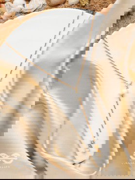 The Pearl Shower- Golden Embellished Necklace With Anti-Tarnish Coating 