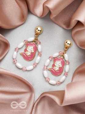 The Sugar Plum- Golden Embellished Earrings