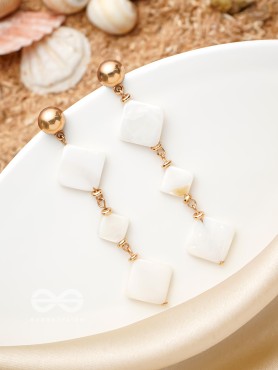 The Beach Vibes- Golden Embellished Earrings