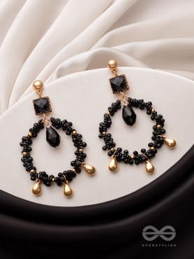 The Twilight Trinket- Golden Embellished Earrings