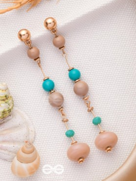 The Glowing Lanterns- Golden Embellished Earrings